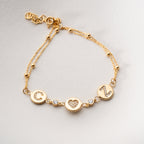 LETTER HEART LETTER ARMKETTE | 925 SILBER