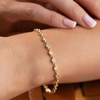 ZIRKONIA BIG ARMKETTE | 925 SILBER
