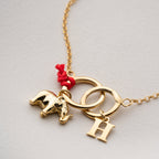 ELEPHANT BUCHSTABEN ARMKETTE | 925 SILBER