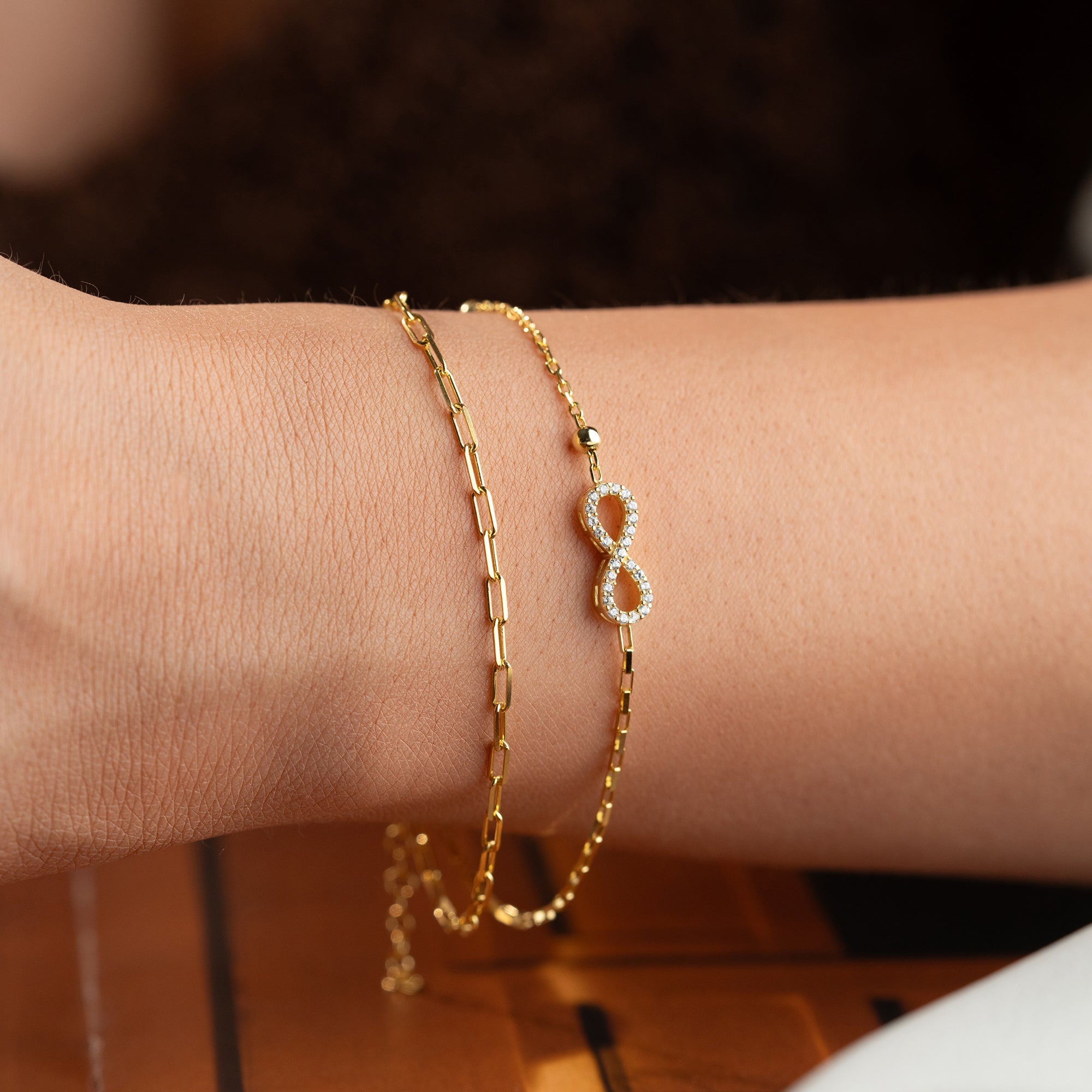 DUO INFINITY ARMKETTE | 925 SILBER