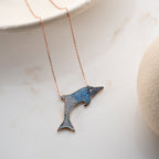 DOLPHIN HALSKETTE aus 925 Silber - Eleganter Halskette - AURIME