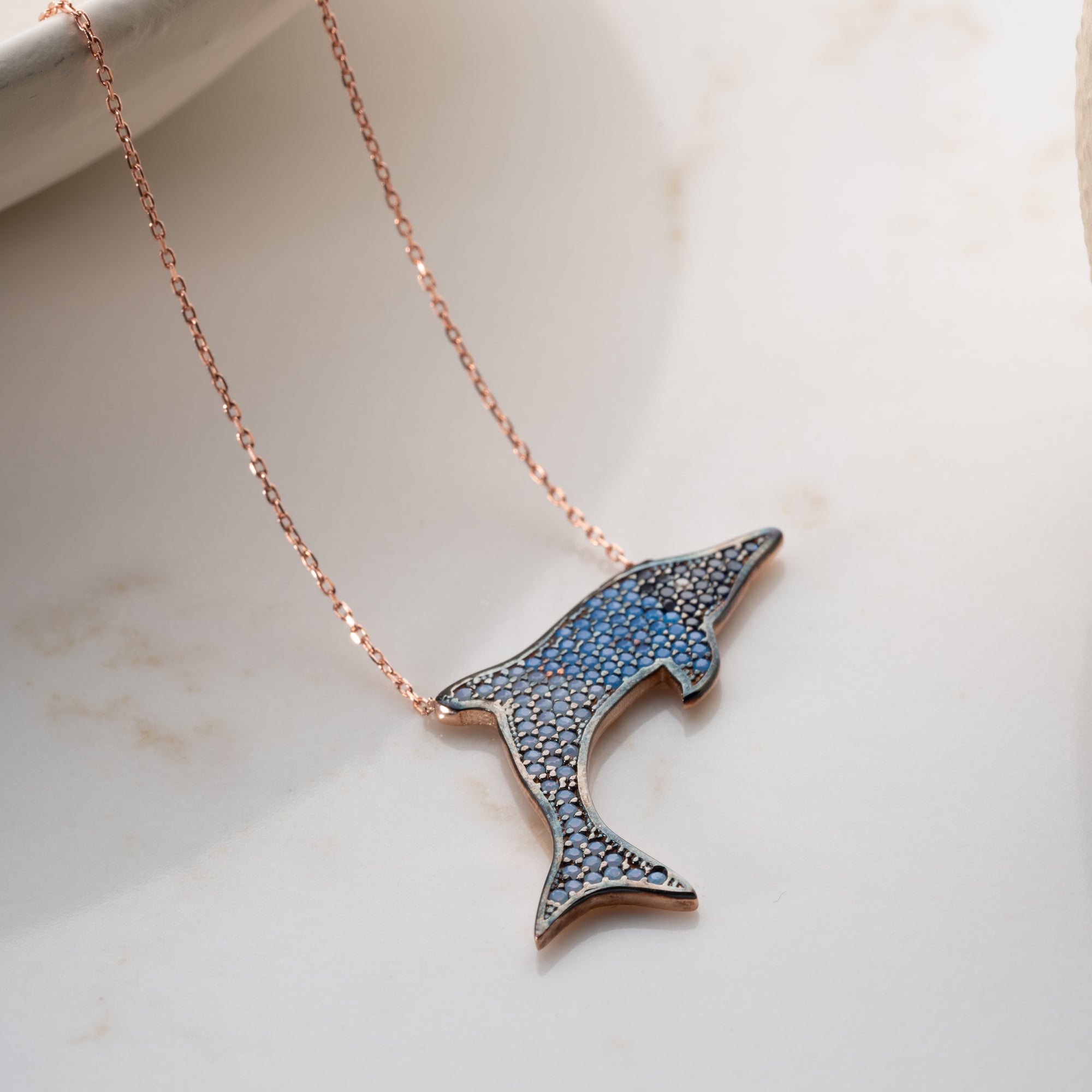 DOLPHIN HALSKETTE aus 925 Silber - Eleganter Halskette - AURIME