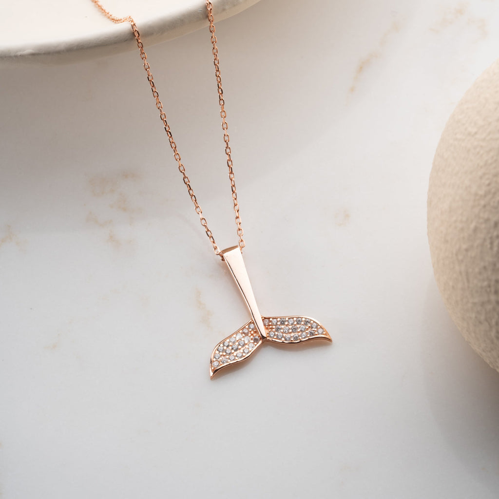 DOLPHIN AVA HALSKETTE aus 925 Silber - Eleganter Halskette - AURIME