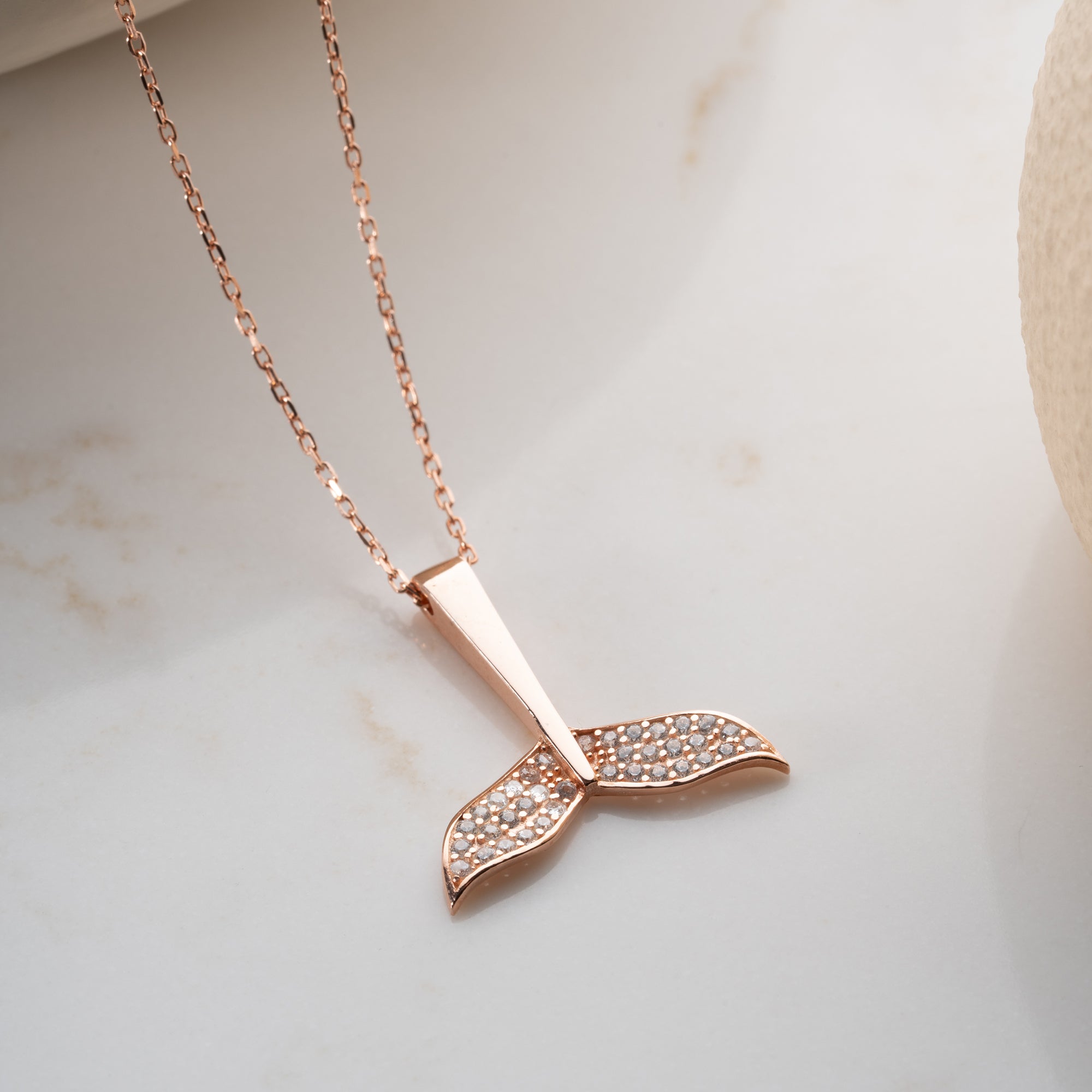 DOLPHIN AVA HALSKETTE aus 925 Silber - Eleganter Halskette - AURIME