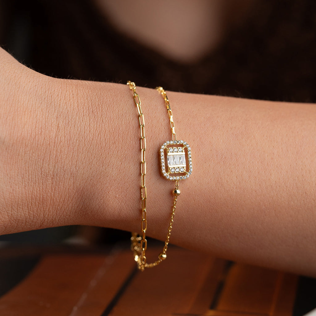 GLANZ ARMKETTE | 925 SILBER