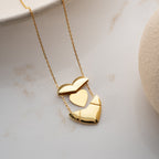 HERZ GRAVUR HALSKETTE aus 925 Silber - Eleganter Halskette - AURIME