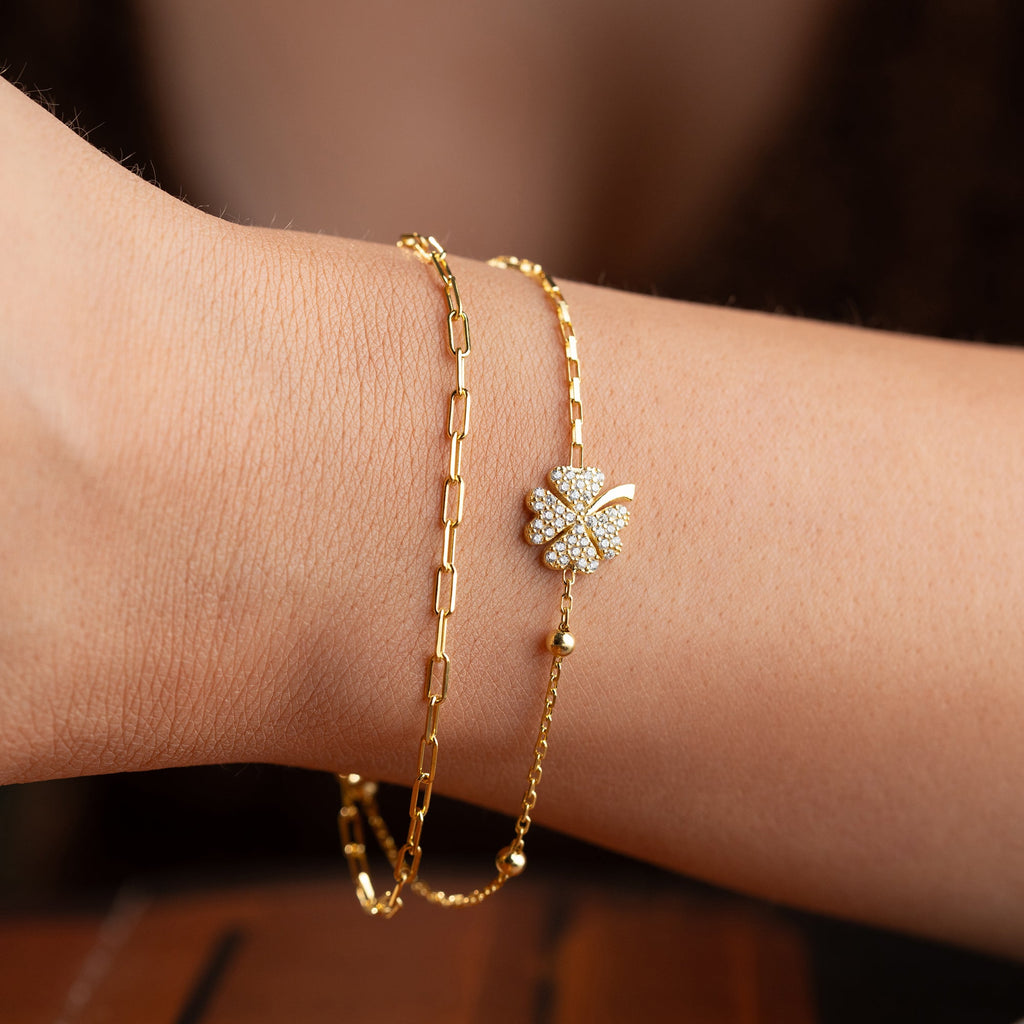 DUO KLEE ARMKETTE | 925 SILBER