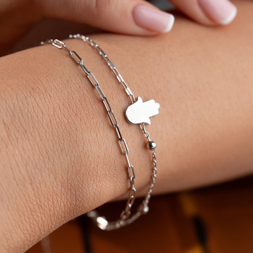 DUO FATIMAS HAND ARMKETTE | 925 SILBER