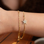 DUO STERN ARMKETTE | 925 SILBER
