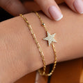 DUO STERN ARMKETTE | 925 SILBER