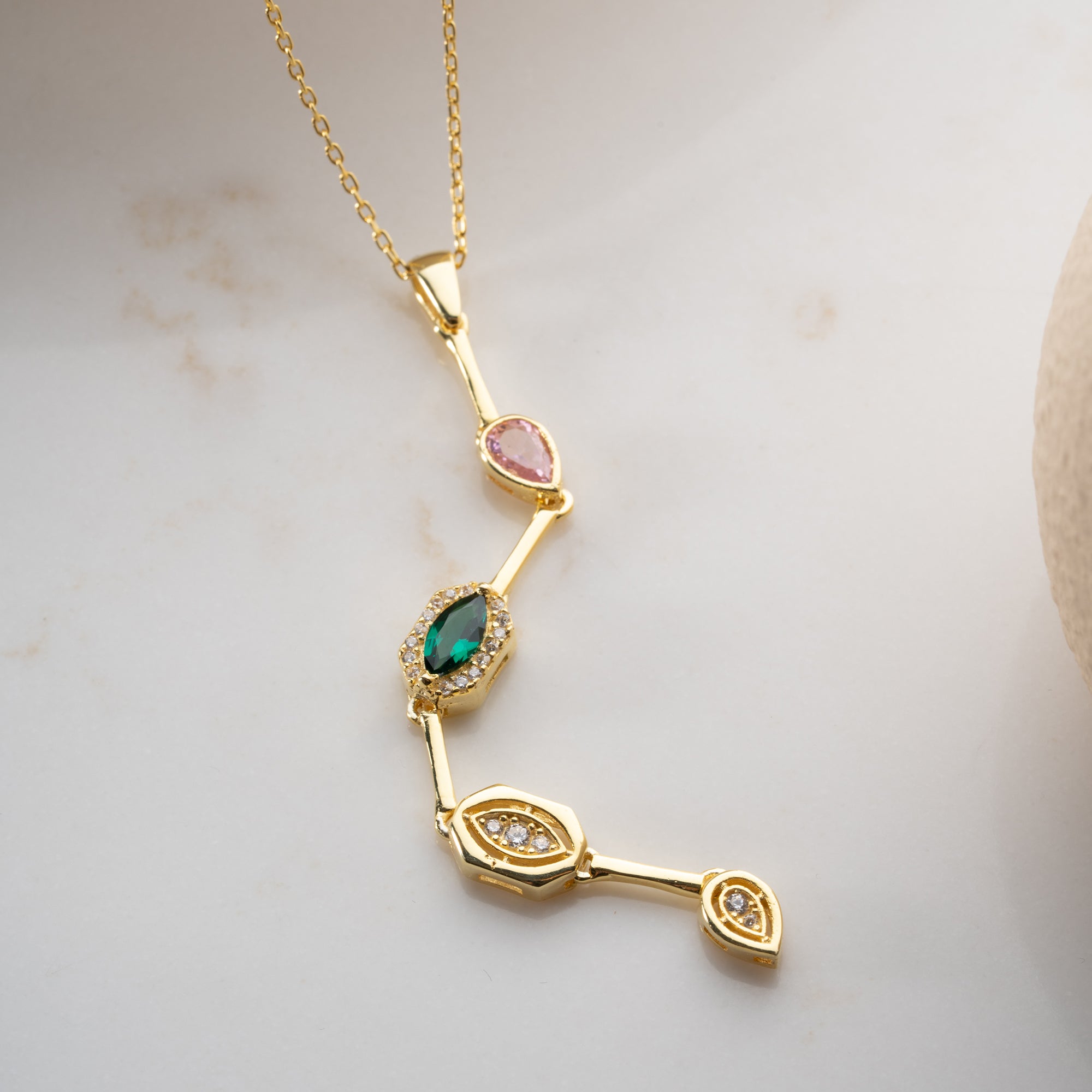 NOLAN Y HALSKETTE aus 925 Silber - Eleganter Halskette - AURIME