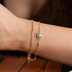 DUO BIG SOLİTAR ARMKETTE | 925 SILBER
