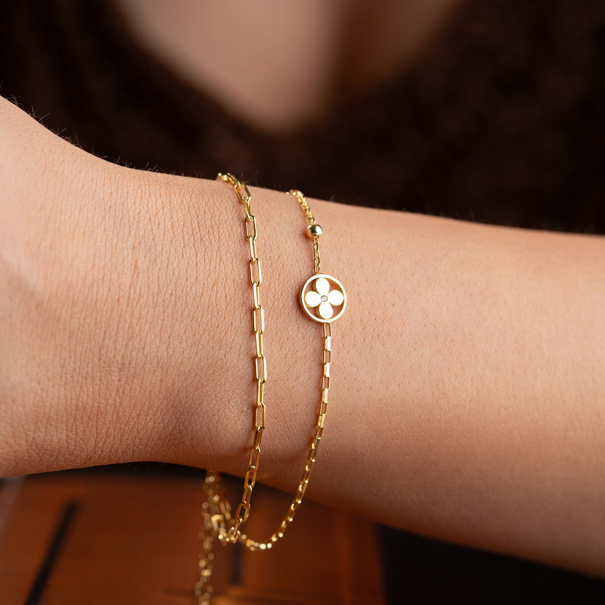 DUO KLEE ARMKETTE | 925 SILBER
