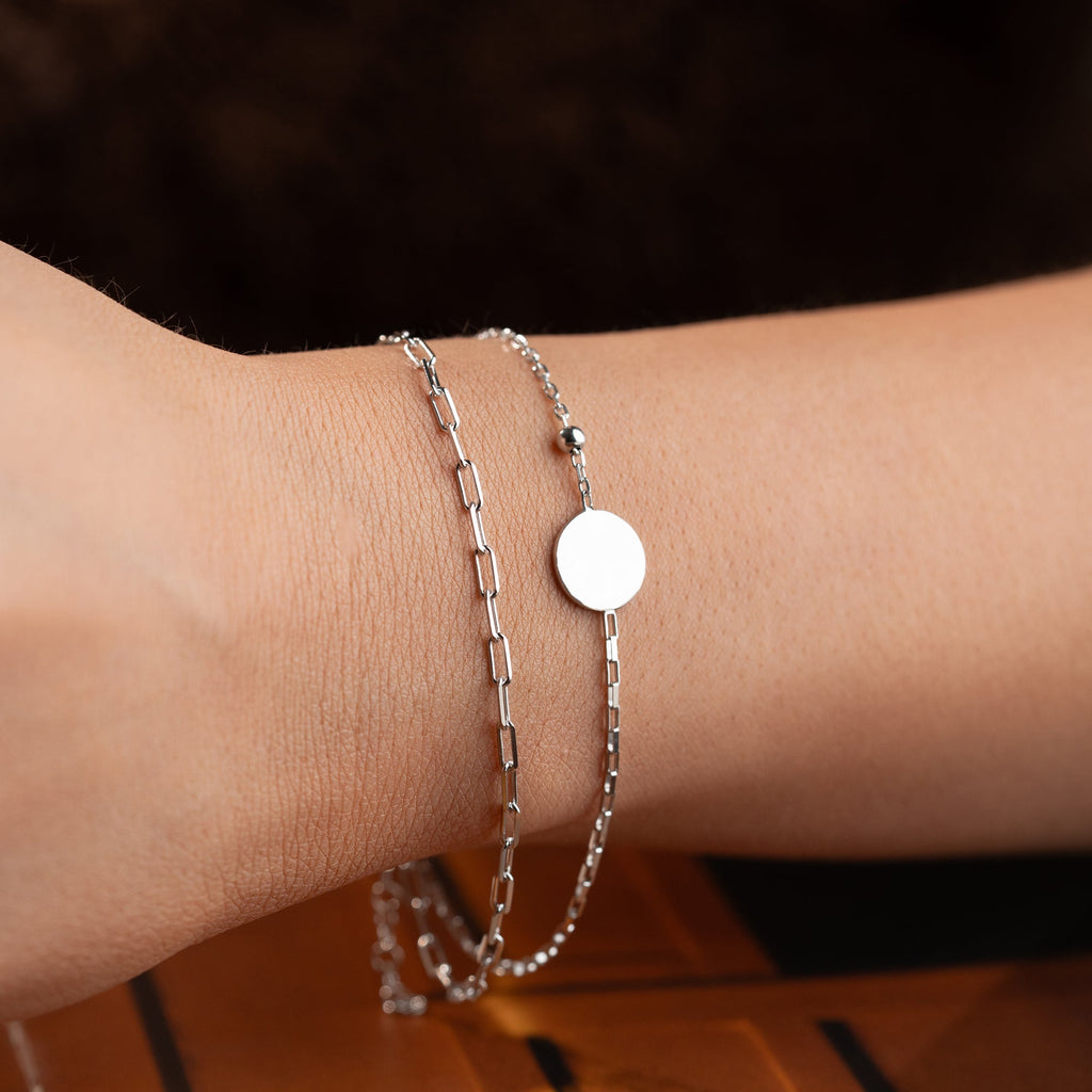 DUO STEMPEL  ARMKETTE | 925 SILBER