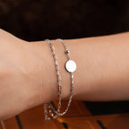 DUO STEMPEL  ARMKETTE | 925 SILBER