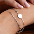 DUO STEMPEL  ARMKETTE | 925 SILBER