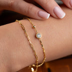 DUO SOLİTAR ARMKETTE | 925 SILBER