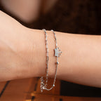 DUO KRONE ARMKETTE | 925 SILBER