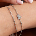DUO KRONE ARMKETTE | 925 SILBER