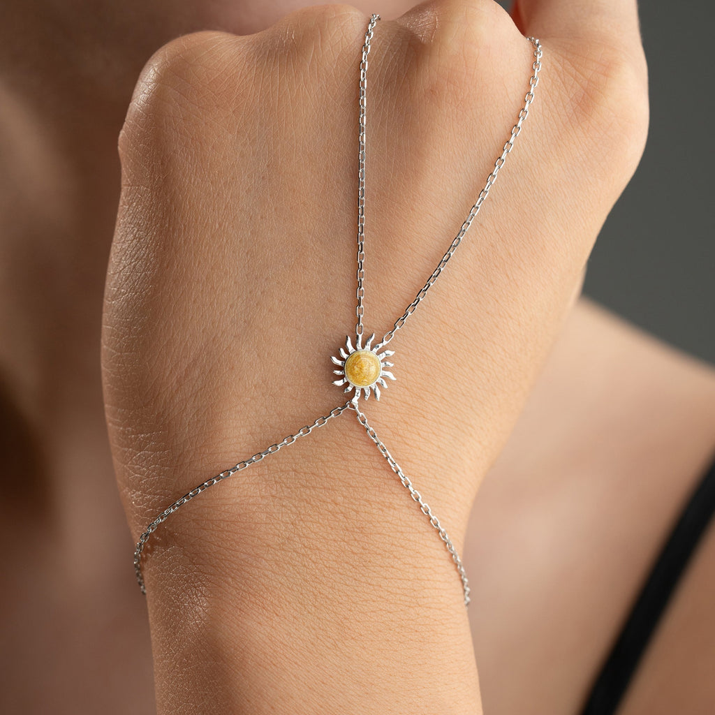 SUN YEL HANDKETTE aus 925 Silber - Eleganter Halskette - AURIME