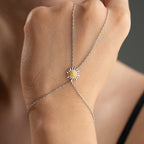 SUN YEL HANDKETTE aus 925 Silber - Eleganter Halskette - AURIME
