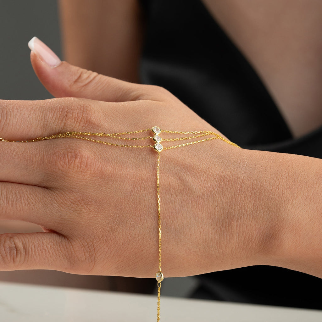 MIBUZU HANDKETTE aus 925 Silber - Eleganter Halskette - AURIME