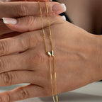 BUTTERFLY HANDKETTE aus 925 Silber - Eleganter Halskette - AURIME