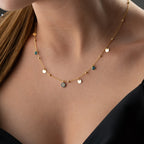 NAZAR COIN KETTE aus 925 Silber - Eleganter Halskette - AURIME