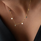 NAZAR COIN KETTE aus 925 Silber - Eleganter Halskette - AURIME