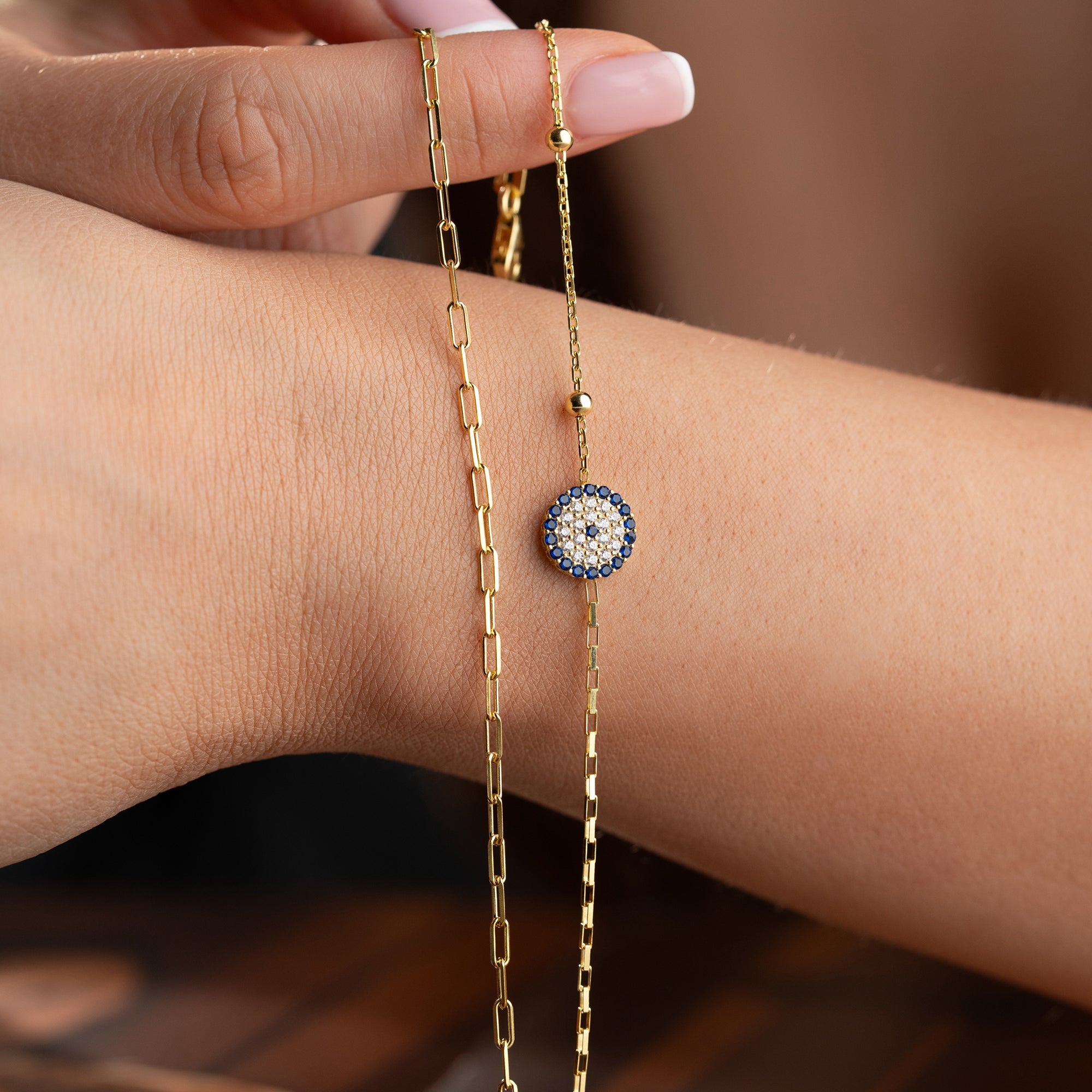 DUO BIG NAZAR ARMKETTE | 925 SILBER