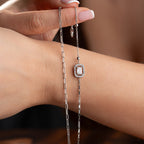 DUO BAGUETTE ARMKETTE | 925 SILBER