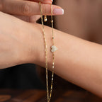 DUO HERZ ARMKETTE | 925 SILBER