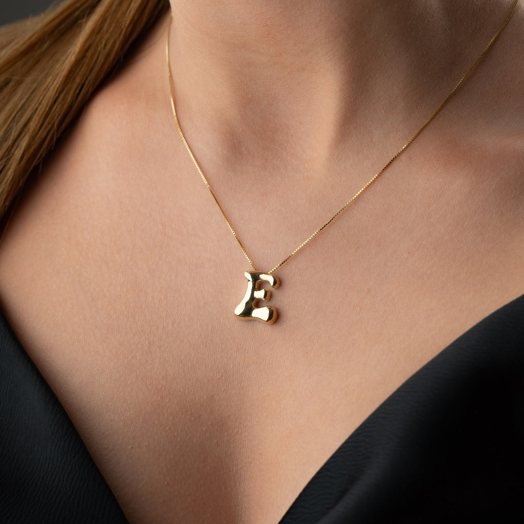 ICON BOMB BUCHSTABEN HALKSETTE aus 925 Silber - Eleganter Schmuckset - AURIME