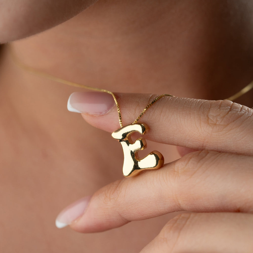 ICON BOMB BUCHSTABEN HALKSETTE aus 925 Silber - Eleganter Schmuckset - AURIME