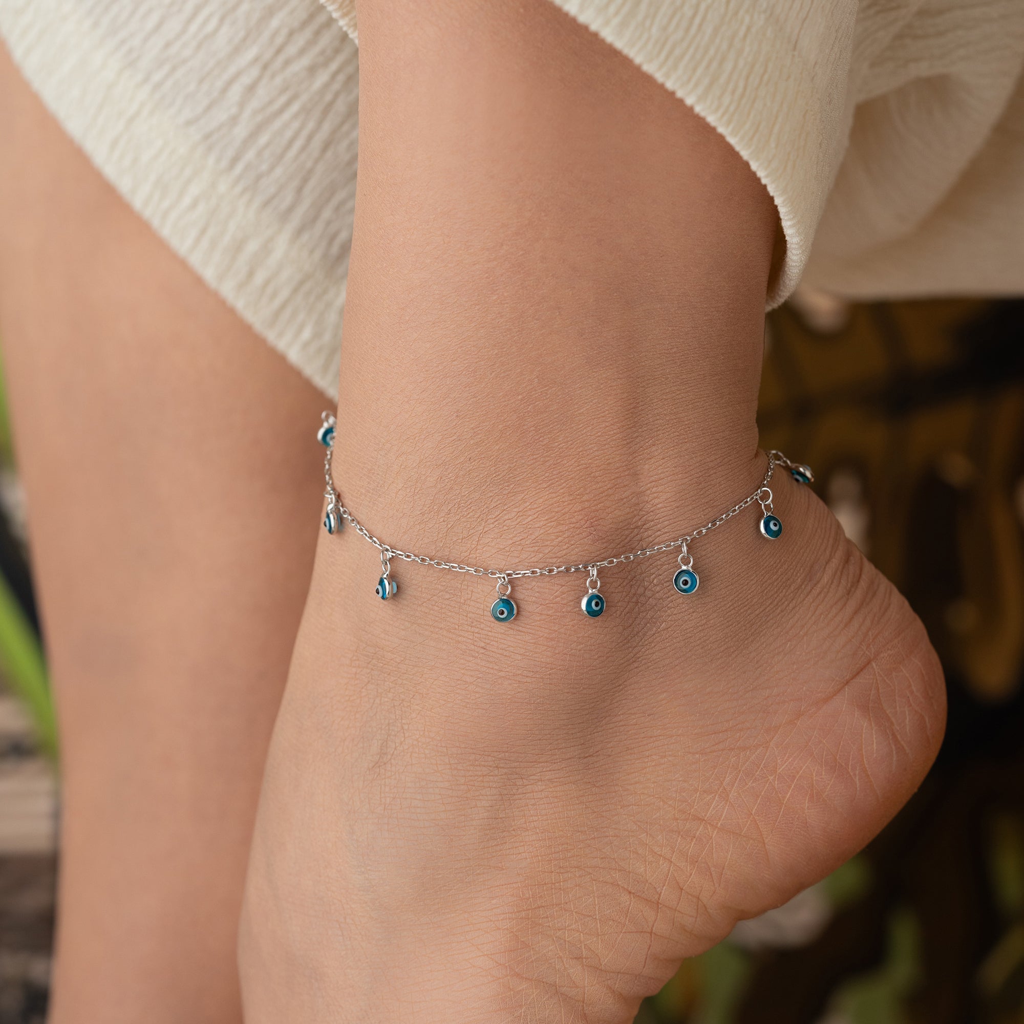 NAZAR LINE FUSSKETTE | 925 SILBER