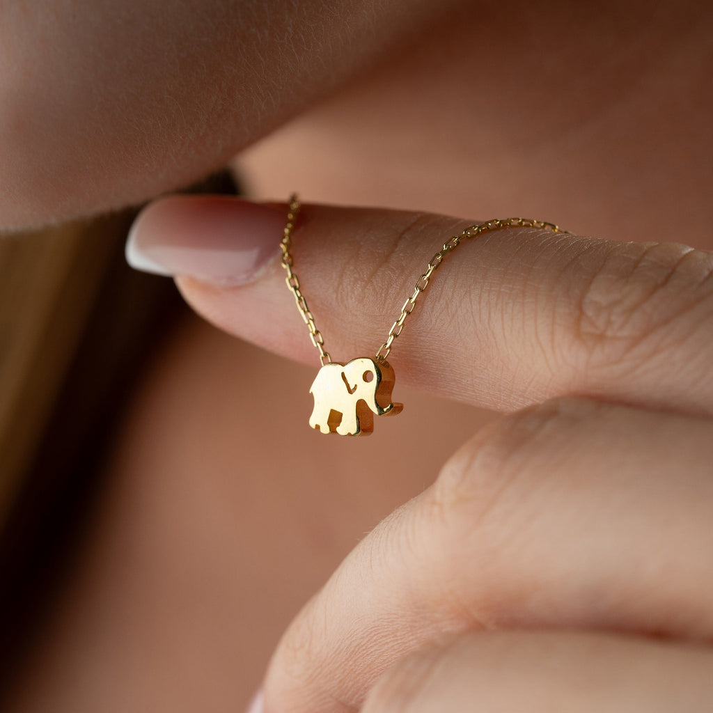 MINI ELEPHANT KETTE aus 925 Silber - Eleganter Halskette - AURIME