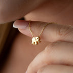 MINI ELEPHANT KETTE aus 925 Silber - Eleganter Halskette - AURIME