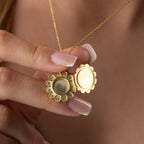 SUNFLOWER KETTE aus 925 Silber - Eleganter Halskette - AURIME