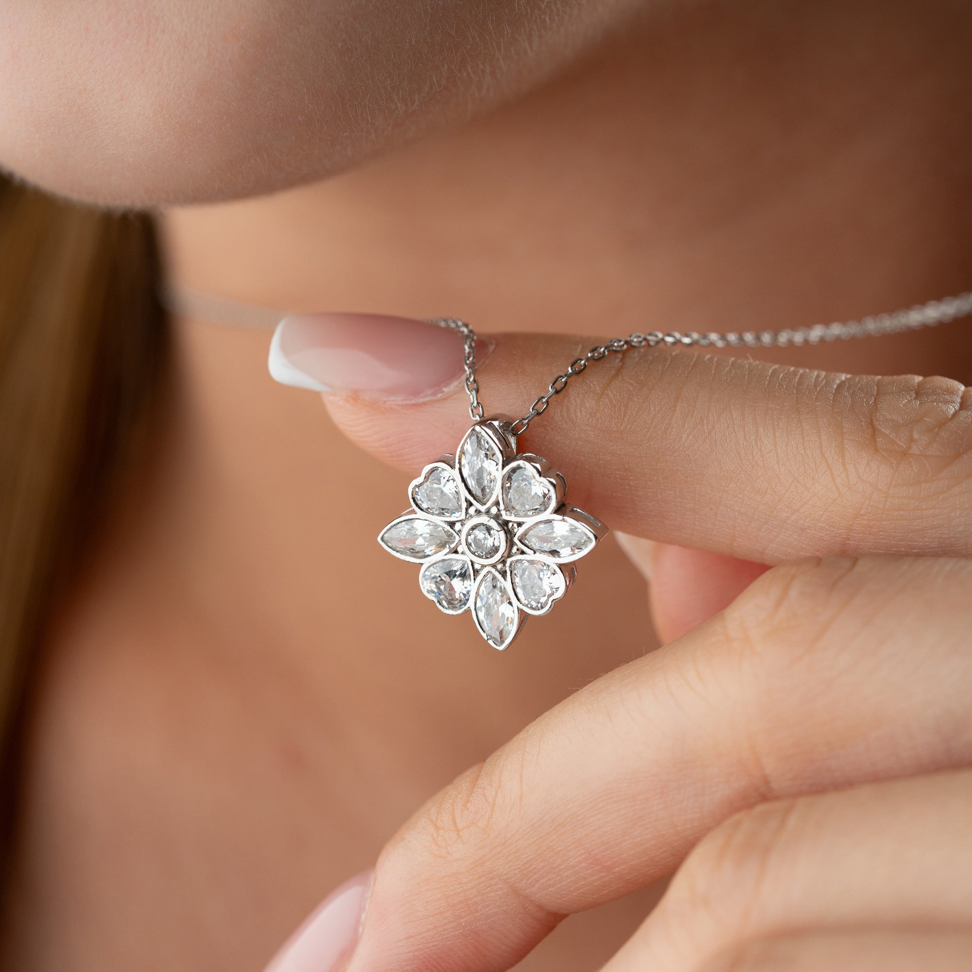 ZAMU KETTE aus 925 Silber - Eleganter Halskette - AURIME
