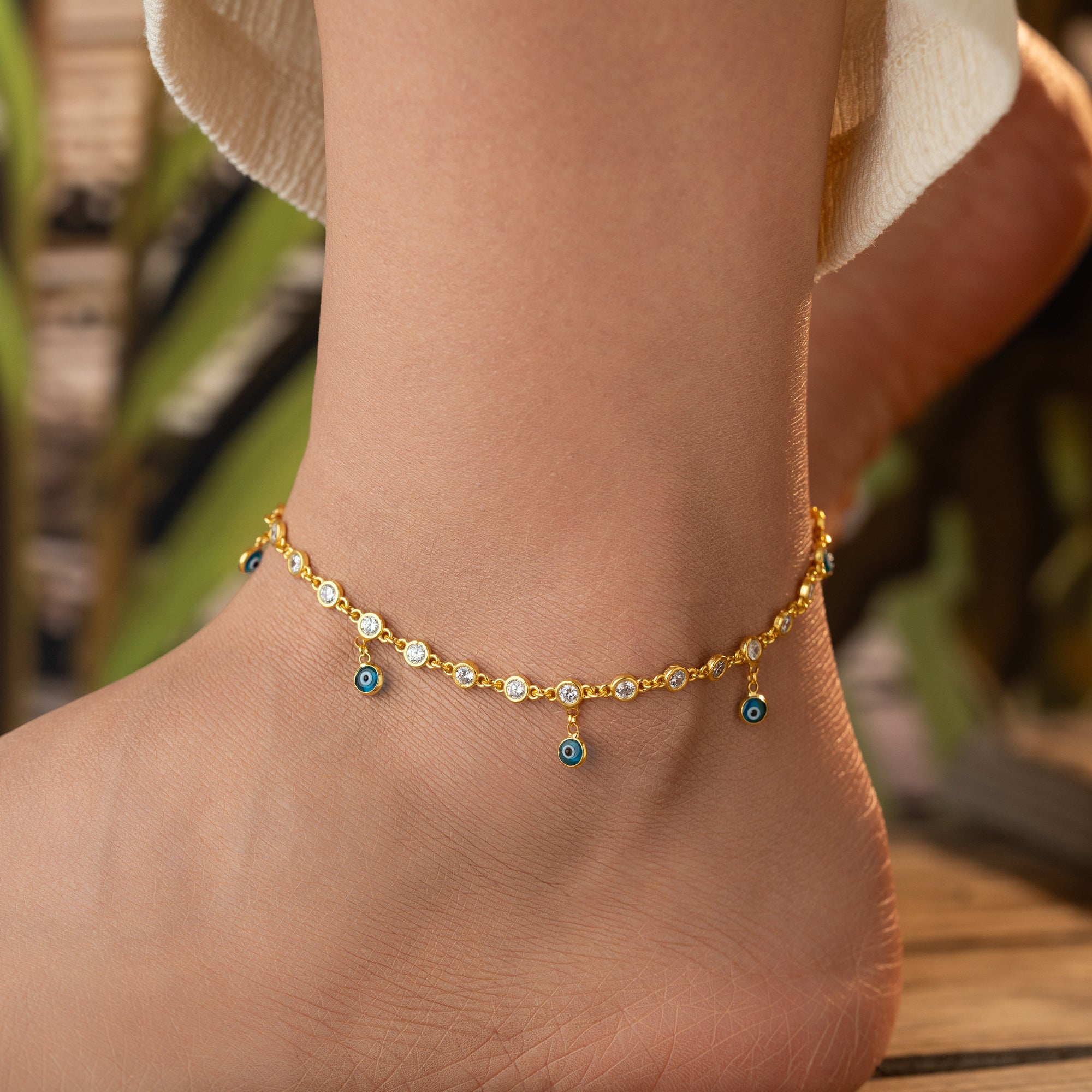 LUNA FUSSKETTE | 925 SILBER