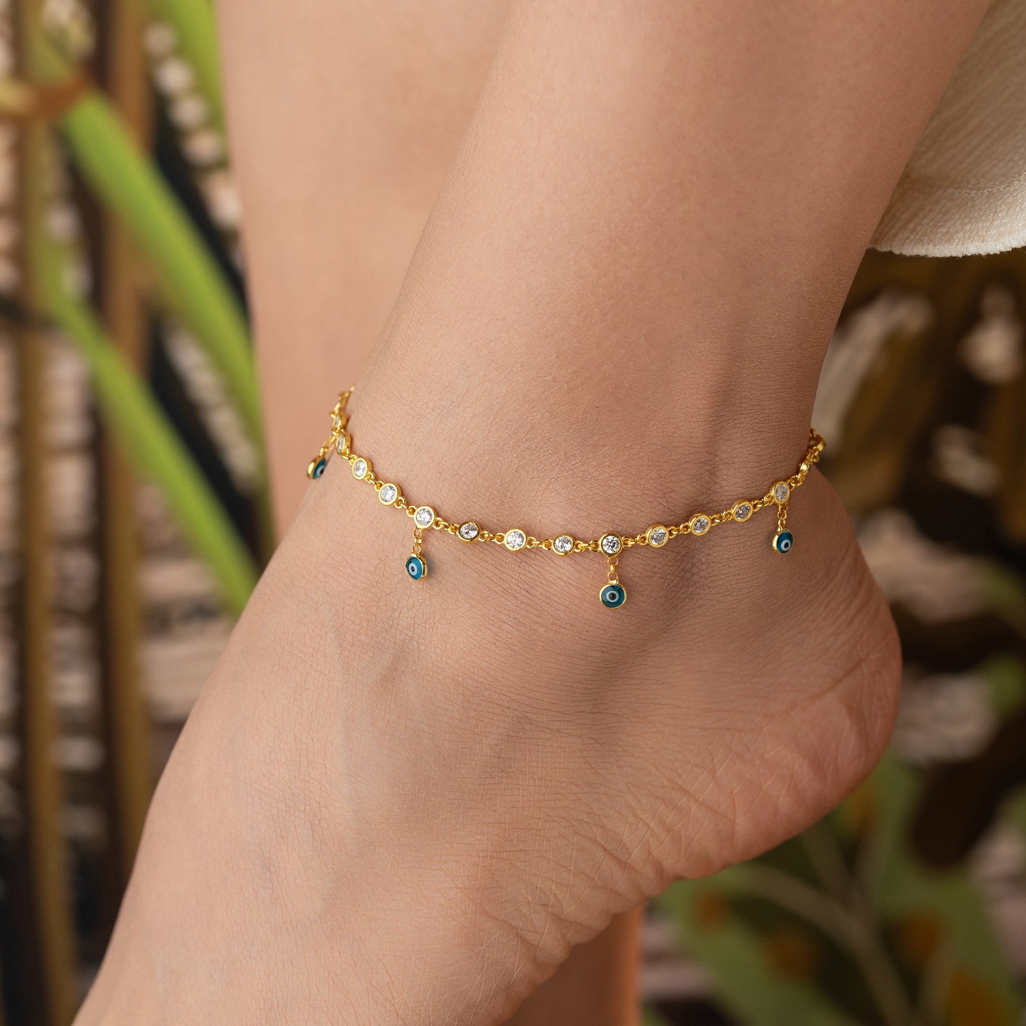 LUNA FUSSKETTE | 925 SILBER