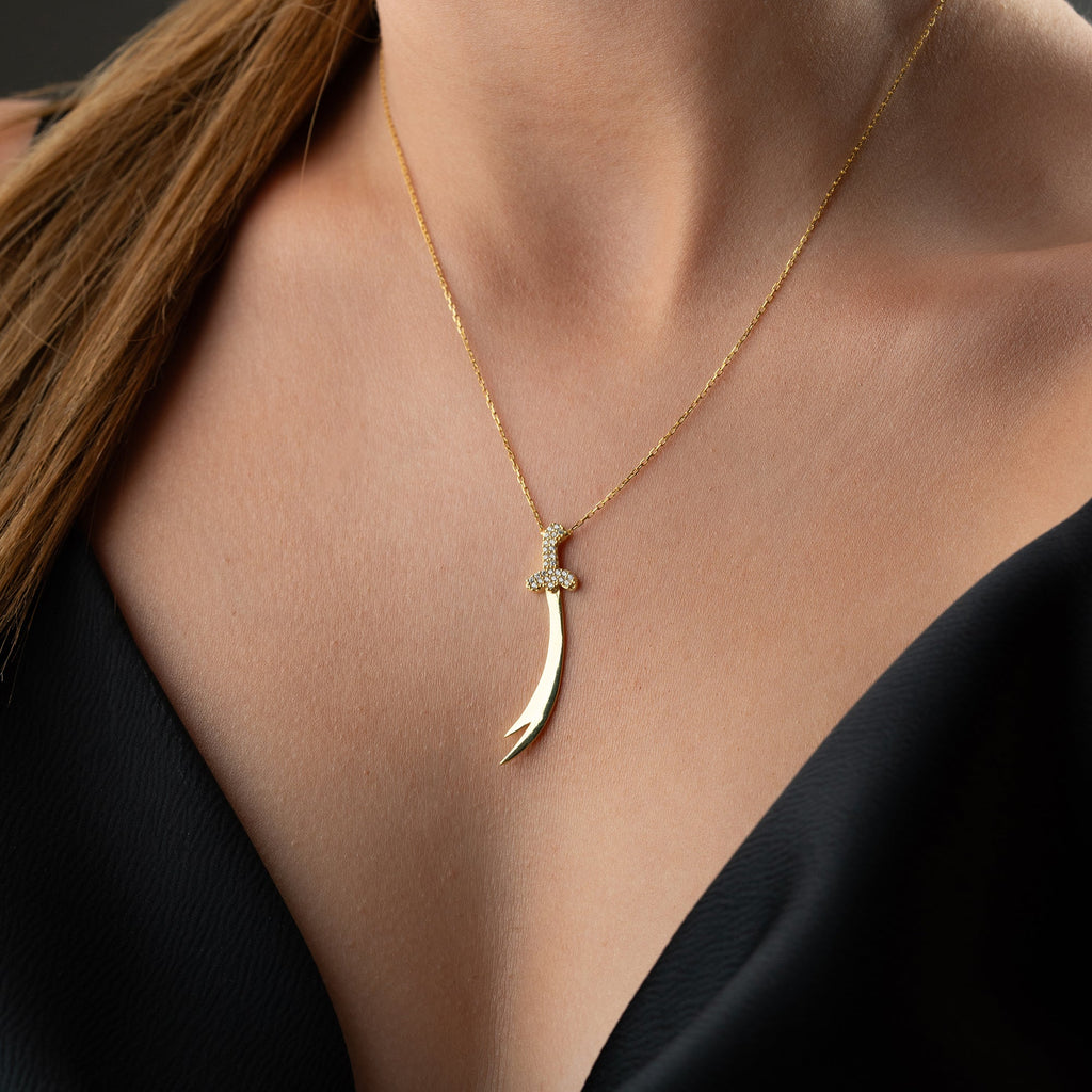 ZÜLFIKAR KETTE aus 925 Silber - Eleganter Halskette - AURIME