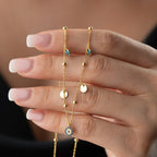 NAZAR COIN KETTE aus 925 Silber - Eleganter Halskette - AURIME