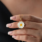 SUNFLOWER KETTE aus 925 Silber - Eleganter Halskette - AURIME