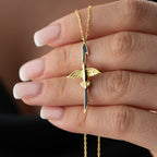 ELIF ANKA BLACK KETTE aus 925 Silber - Eleganter Halskette - AURIME