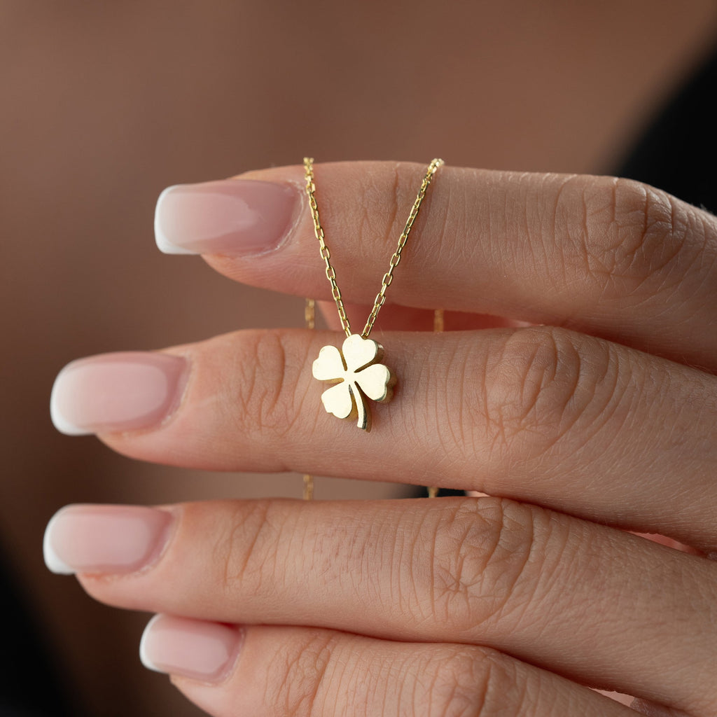 MINI KLEE KETTE aus 925 Silber - Eleganter Halskette - AURIME