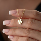 MINI KLEE KETTE aus 925 Silber - Eleganter Halskette - AURIME