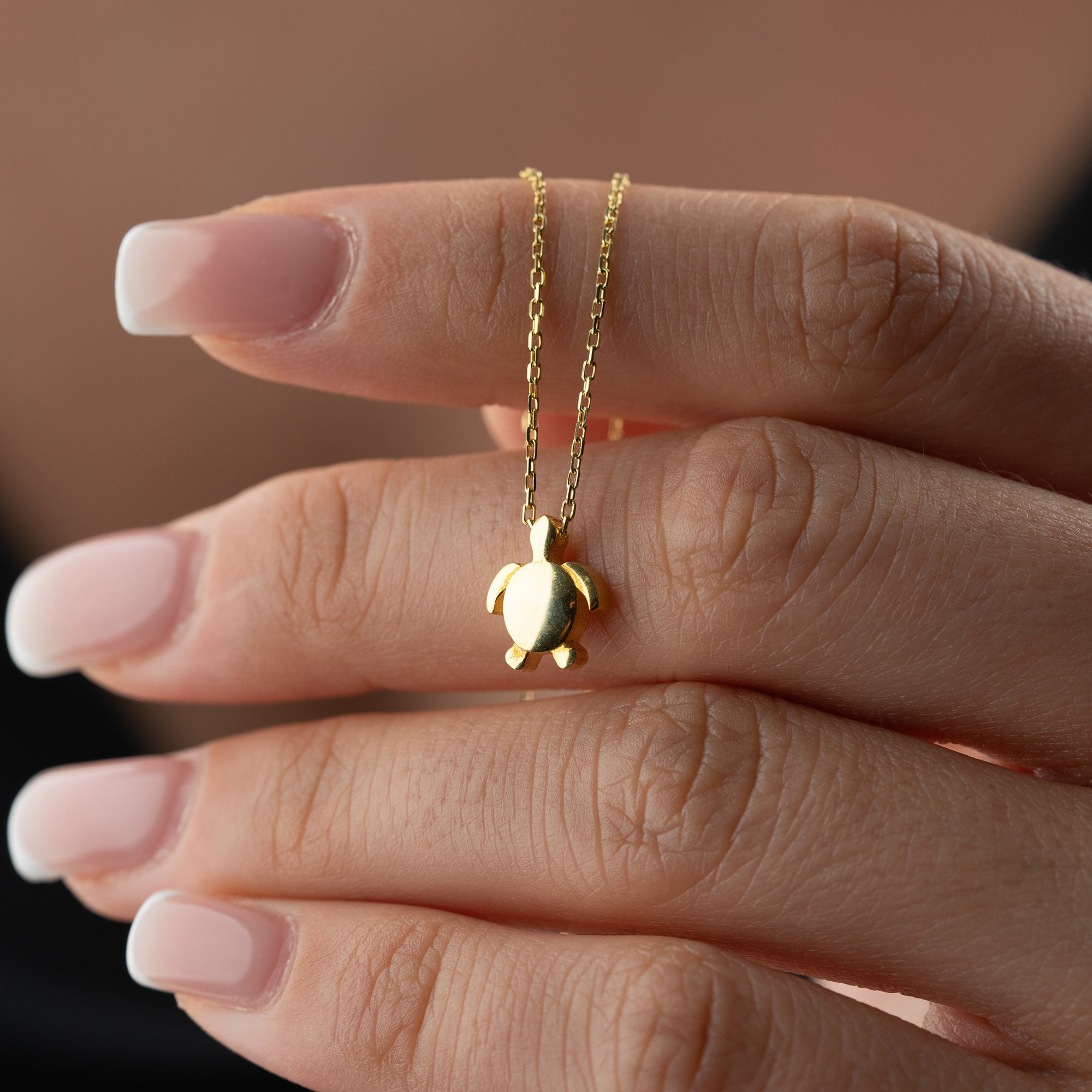 MINI TURTLE KETTE aus 925 Silber - Eleganter Halskette - AURIME