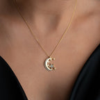 MOON STERN HALSKETTE | 925 SILBER