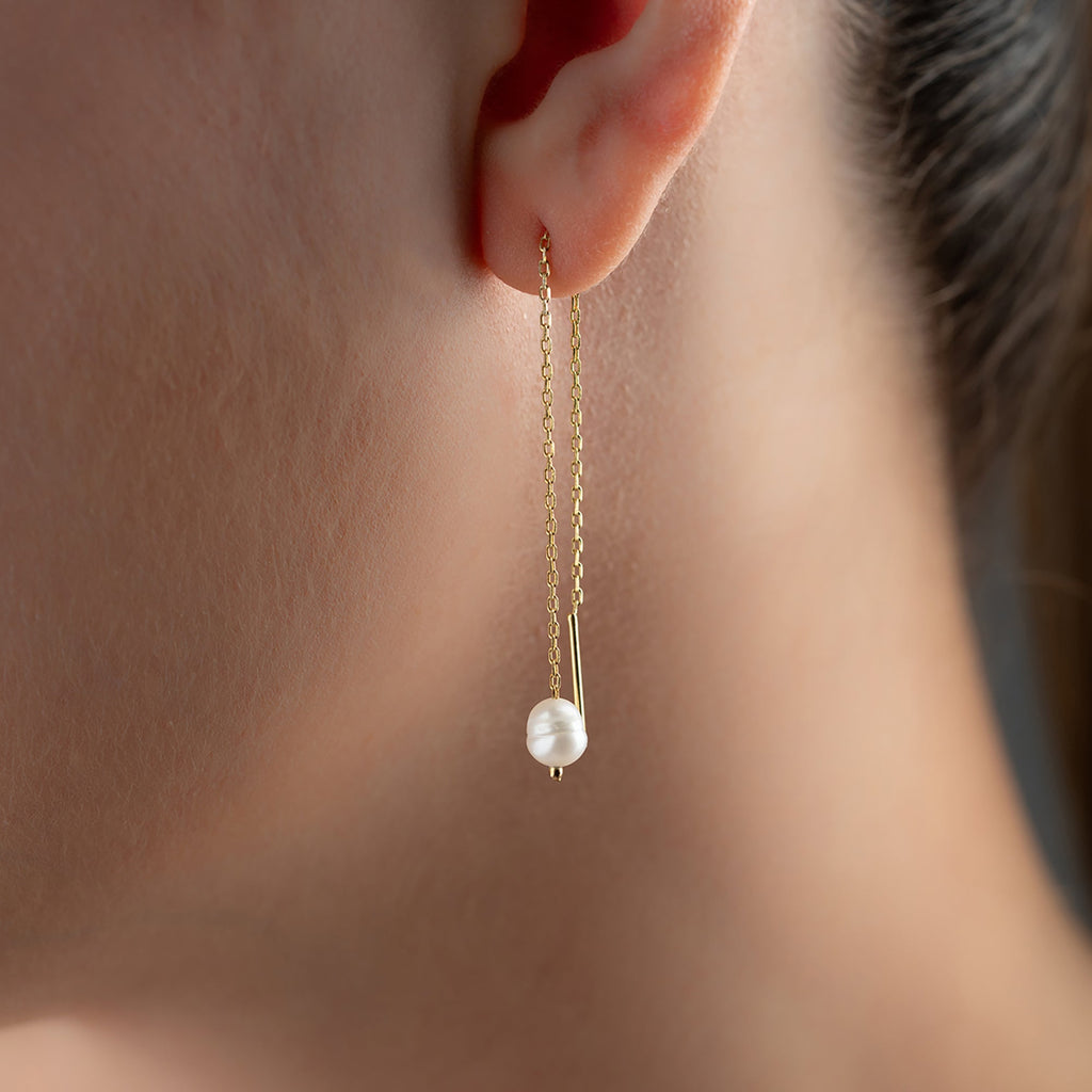 ERE PEARL OHRRINGE aus 925 Silber - Eleganter Ohrringe - AURIME